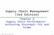 © 2007 Pearson Education 2-1 Chapter 2 Supply Chain Performance: Achieving Strategic Fit and Scope Supply Chain Management (3rd Edition)