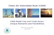 Clean Air Interstate Rule (CAIR) CAIR Model Cap and Trade Rules: Unique Elements and Flexibilities Office of Air and Radiation March 2005.