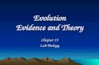 Evolution Evidence and Theory Chapter 15 Lab Biology.