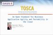 TOSCA An Open Standard for Business Application Agility and Portability in the Cloud Topology and Orchestration Specification for Cloud Applications (TOSCA)