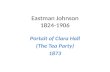Eastman Johnson 1824-1906 Portait of Clara Hall (The Tea Party) 1873