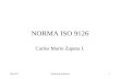 13/04/2015Calidad de Software1 NORMA ISO 9126 Carlos Mario Zapata J.