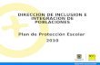 DIRECCION DE INCLUSION E INTEGRACION DE POBLACIONES Plan de Protección Escolar 2010.