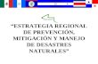 “ESTRATEGIA REGIONAL DE PREVENCIÓN, MITIGACIÓN Y MANEJO DE DESASTRES NATURALES”