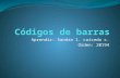 Aprendiz: Sandra l. caicedo c. Orden: 20194. CODIGOS DE BARRA El código de barras es un código basado en la representación mediante un conjunto de líneas.