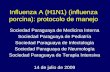 Influenza A (H1N1) (influenza porcina): protocolo de manejo Sociedad Paraguaya de Medicina Interna Sociedad Paraguaya de Pediatría Sociedad Paraguaya de.