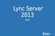 Lync Server 2013 SIGEN. Agenda Introducción a las comunicaciones unificadas Arquitectura de Microsoft Lync Server 2013 Alta disponibilidad Administración.