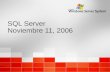 SQL Server Noviembre 11, 2006. SQL Server (Structured Query Language) Josephine Mayela García Trujilo Luis Cuauhtémoc Estrada Angelino Josephine Mayela.