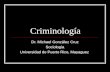 Criminología Dr. Michael González Cruz Sociología Universidad de Puerto Rico, Mayaguez.