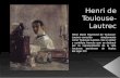 Henri Marie Raymond de Toulouse- Lautrec conocido simplemente como Toulouse Lautrec, fue un pintor y cartelista francés que se destacó por su representación.