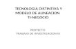 TECNOLOGIA DISTINTIVA Y MODELO DE ALINEACION TI-NEGOCIO PROYECTO TRABAJO DE INVESTIGACION III.