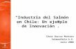 César Barros Montero SalmonChile A.G. Julio 2008 “Industria del Salmón en Chile: Un ejemplo de Innovación”.