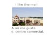 A mí me gusta el centro comercial. I like the mall.