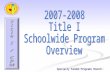 1. 2 3 Title I, Part A  Purpose of No Child Left Behind Act of 2001 (NCLB)  Purpose of Title I  Definition of supplemental funds  Definition of Adequate.