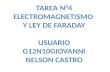 1. Qué fenómenos, del electromagnetismo, se describen con la Ley de Faraday? La posibilidad de inducir una corriente eléctrica en una espira mediante.