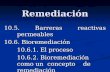 Remediación 10.5. Barreras reactivas permeables 10.6. Bioremediación 10.6.1. El proceso 10.6.2. Bioremediación como un concepto de remediación.