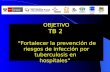 OBJETIVO TB 2 "Fortalecer la prevención de riesgos de infección por tuberculosis en hospitales" GRUPO O LEVIR.