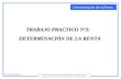 Faculta de Ingeniería 71.06 ESTRUCTURA ECONOMICA ARGENTINA Determinación de la Renta TRABAJO PRACTICO Nº3: DETERMINACIÓN DE LA RENTA.