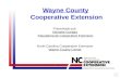 Wayne County Cooperative Extension Presentado por: Michelle Estrada Educadora de Cooperative Extension North Carolina Cooperative Extension Wayne County.