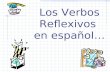 Los Verbos Reflexivos en español… ¿Por qué? To talk about things you do to or for yourself.