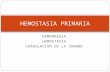 HEMORRAGIA HEMOSTASIA COAGULACION DE LA SANGRE HEMOSTASIA PRIMARIA.