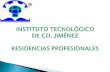 1 INSTITUTO TECNOLÓGICO DE CD. JIMÉNEZ RESIDENCIAS PROFESIONALES.