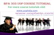 BPA 303 uop course tutorial/uop help