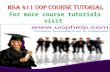 BSA 411 uop course tutorial/uop help