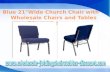 Blue 21Wide Church Chair with wholesale chairs and tables discount larry