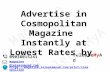 Advertising in Cosmopolitan Magazine through releaseMyAd