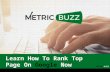 Learn How To Rank Top Page On Google Now