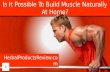 Is It Possible To Build Muscle Naturally At Home?