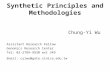Synthetic Principles and Methodologies