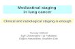 Mediastinal staging  in lung cancer