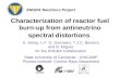 Characterization of reactor fuel burn-up from antineutrino spectral distortions