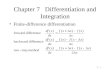 Chapter 7   Differentiation and Integration