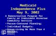 Medicaid Independence Plus May 9, 2002