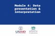 Module 4: Data presentation & interpretation
