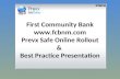 First Community Bank fcbnm Prevx Safe Online Rollout &  Best Practice Presentation
