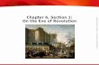 Chapter 6, Section 1: On the Eve of Revolution
