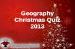Geography Christmas Quiz 2013