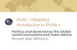 POSC 1000(056) Introduction to Politics