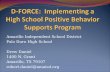 D-FORCE:  Implementing a High School Positive Behavior Supports Program