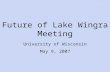 Future of Lake Wingra Meeting