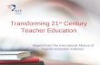 Transforming 21 st  Century Teacher Education