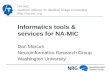 Informatics tools & services for NA-MIC