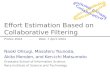 Effort Estimation Based on Collaborative Filtering