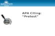 APA Part 1 – Test citations