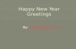 Send happy new year greetings 2015
