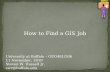 How to Find a GIS Job